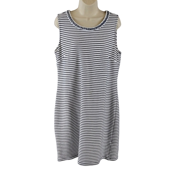 Talbots Striped Sleeveless Dress - Picture 4 of 10